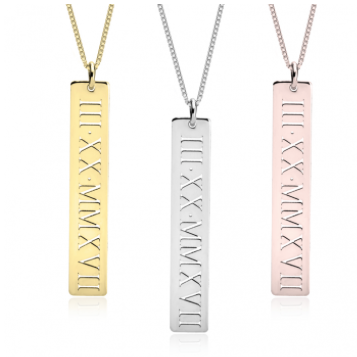Vertical Roman Numeral Bar